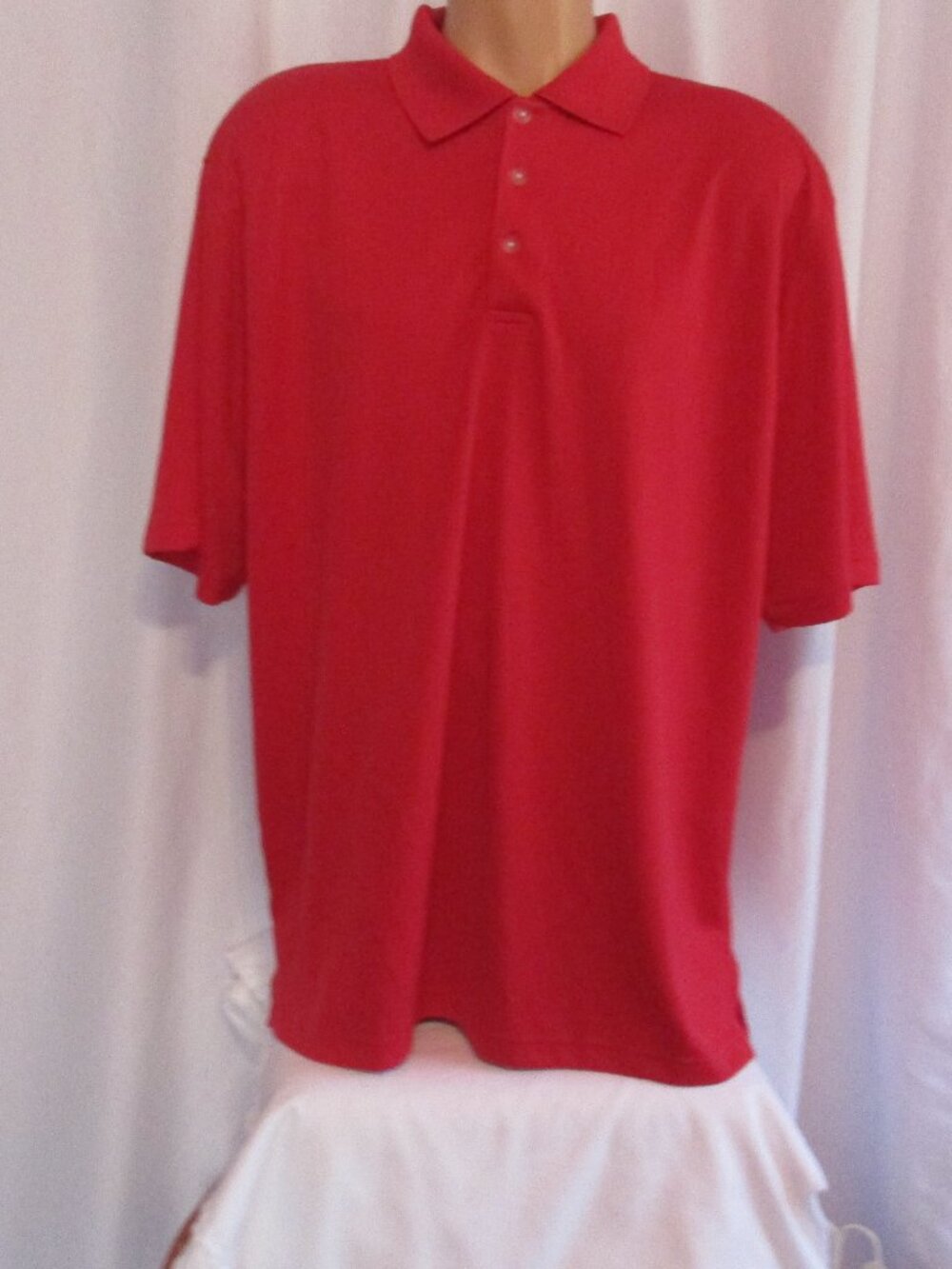 Tommy Armour Polo XL Red DRI-LOGIC Short Sleeve Golf Shirt Moisture Wicking